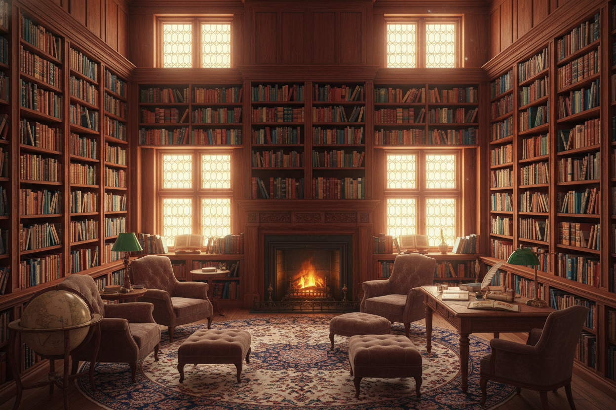 make the books in a library