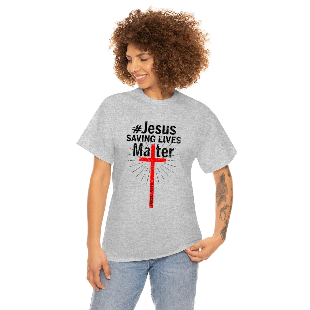 JSLM Cross Unisex Heavy Cotton Tee