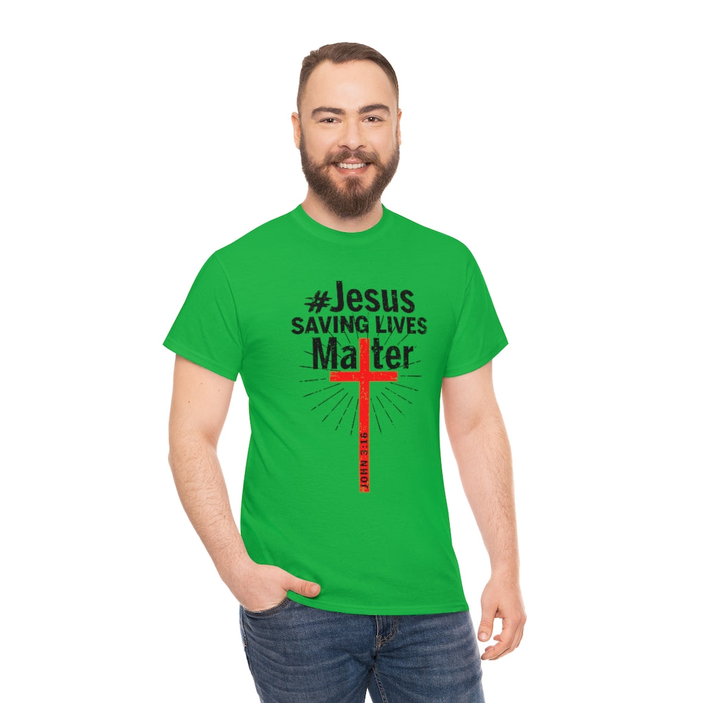 JSLM Cross Unisex Heavy Cotton Tee