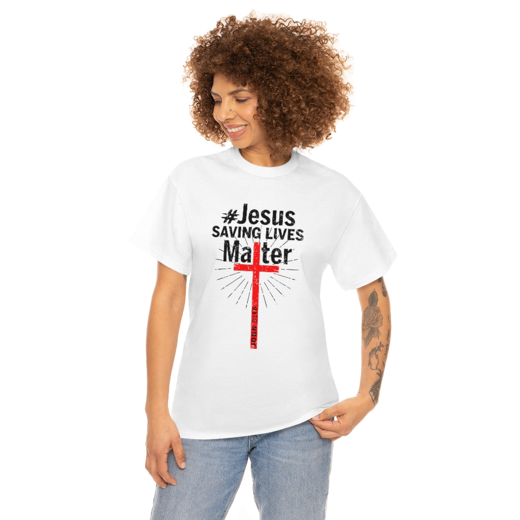 JSLM Cross Unisex Heavy Cotton Tee