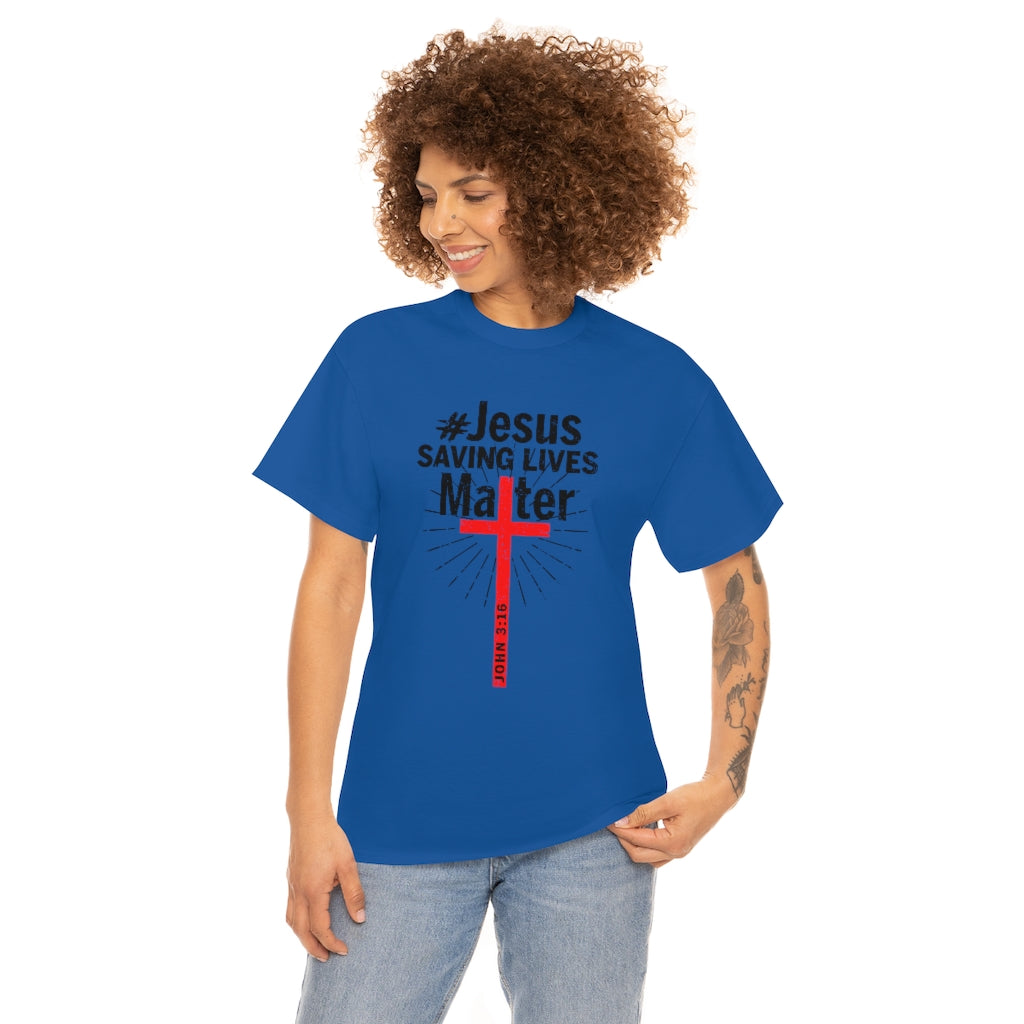 JSLM Cross Unisex Heavy Cotton Tee