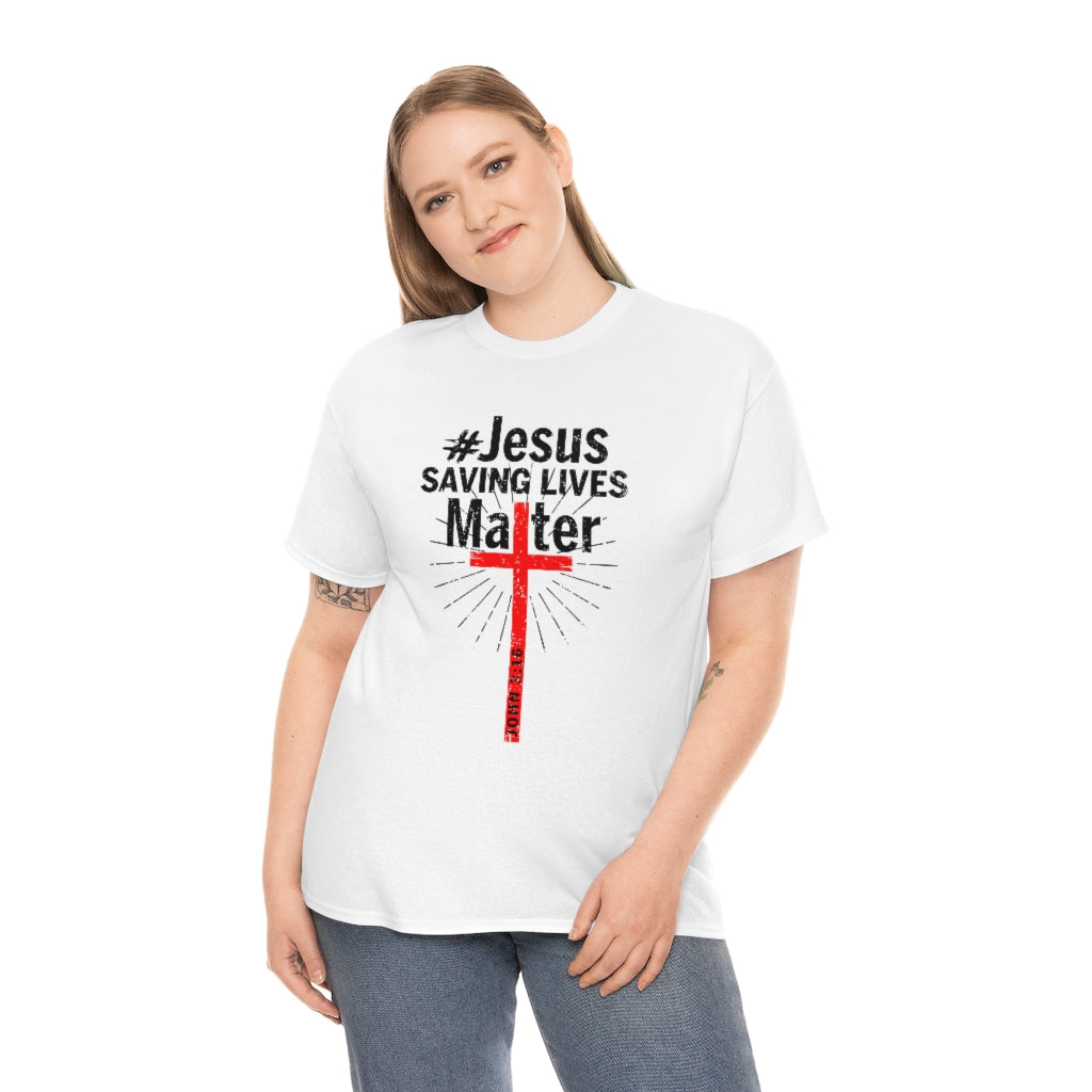 JSLM Cross Unisex Heavy Cotton Tee