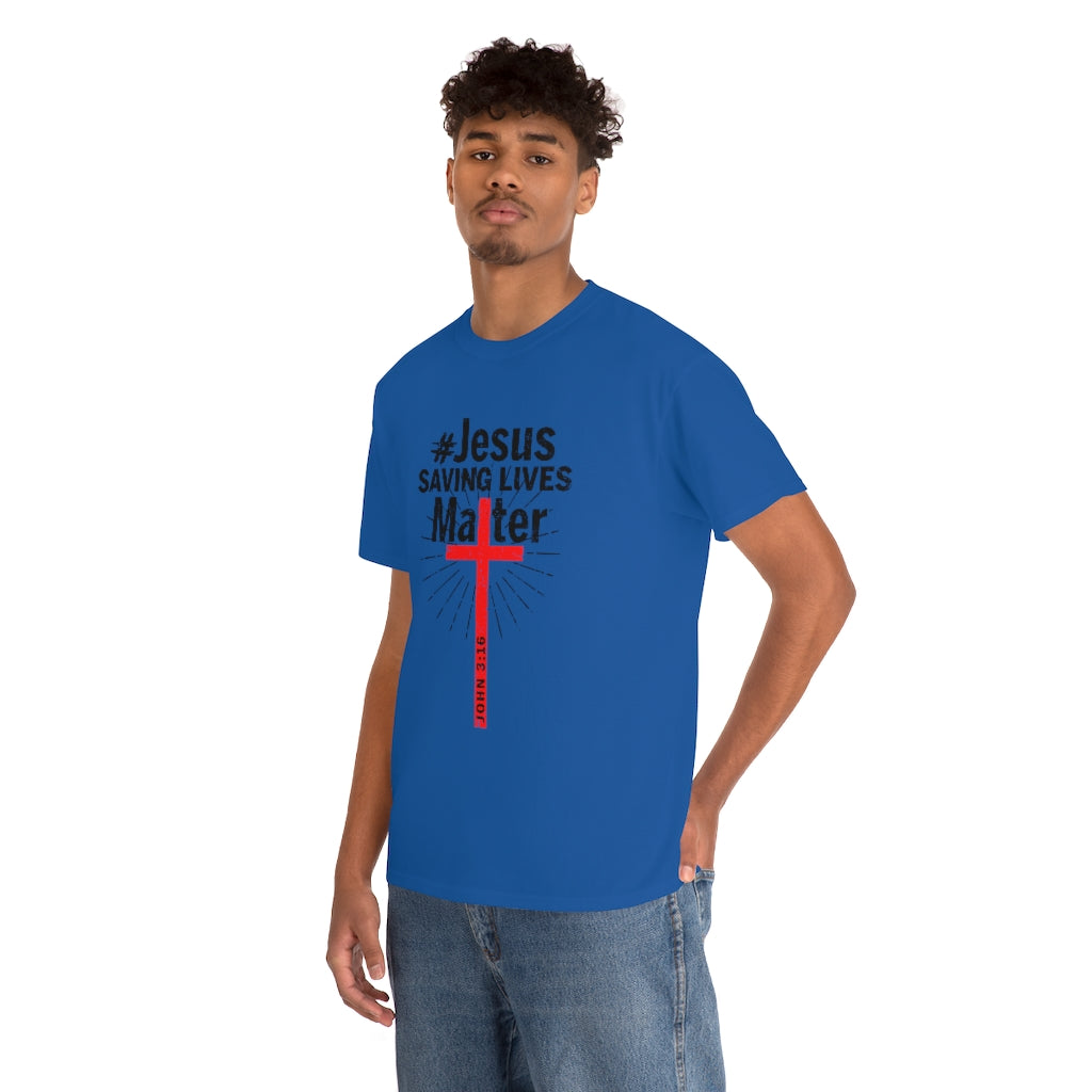 JSLM Cross Unisex Heavy Cotton Tee