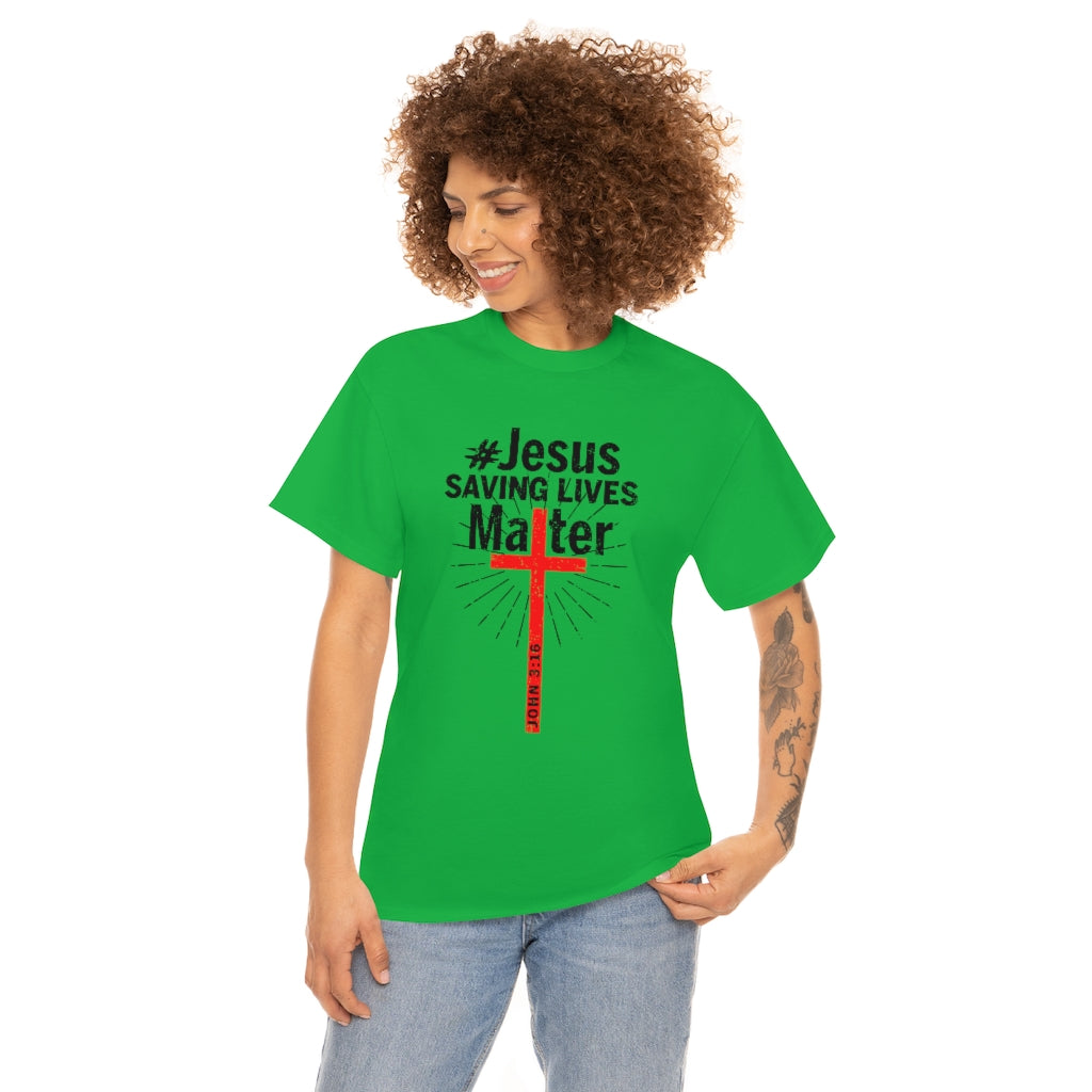 JSLM Cross Unisex Heavy Cotton Tee