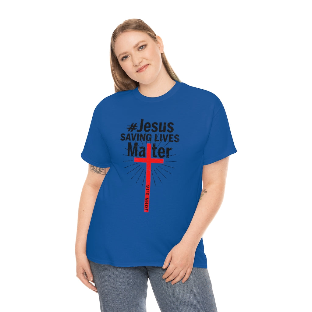 JSLM Cross Unisex Heavy Cotton Tee