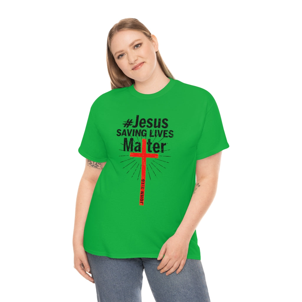 JSLM Cross Unisex Heavy Cotton Tee