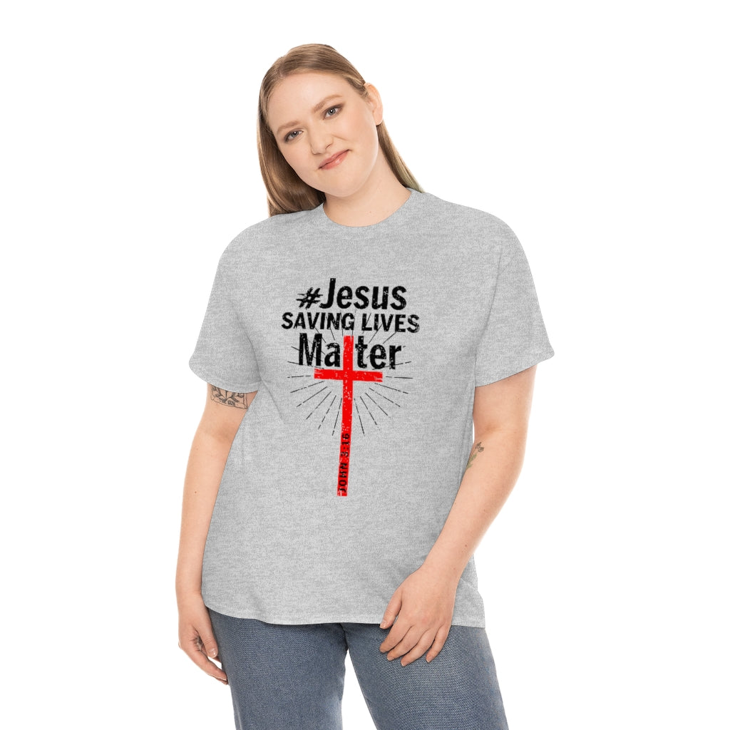 JSLM Cross Unisex Heavy Cotton Tee