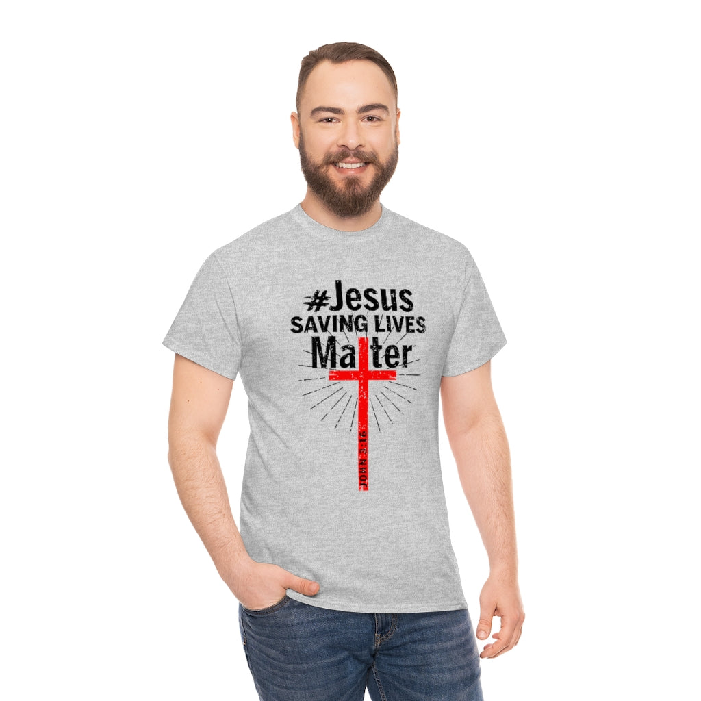 JSLM Cross Unisex Heavy Cotton Tee