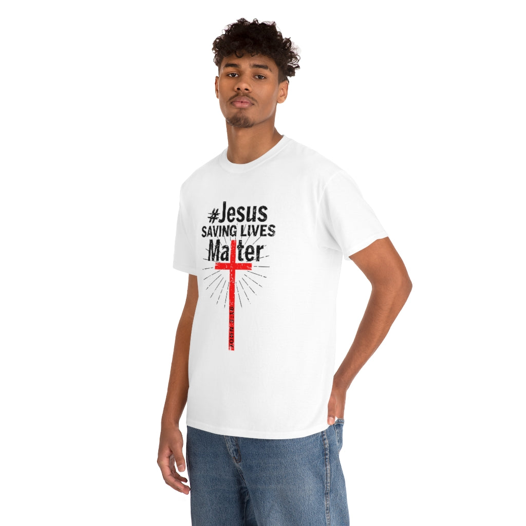 JSLM Cross Unisex Heavy Cotton Tee