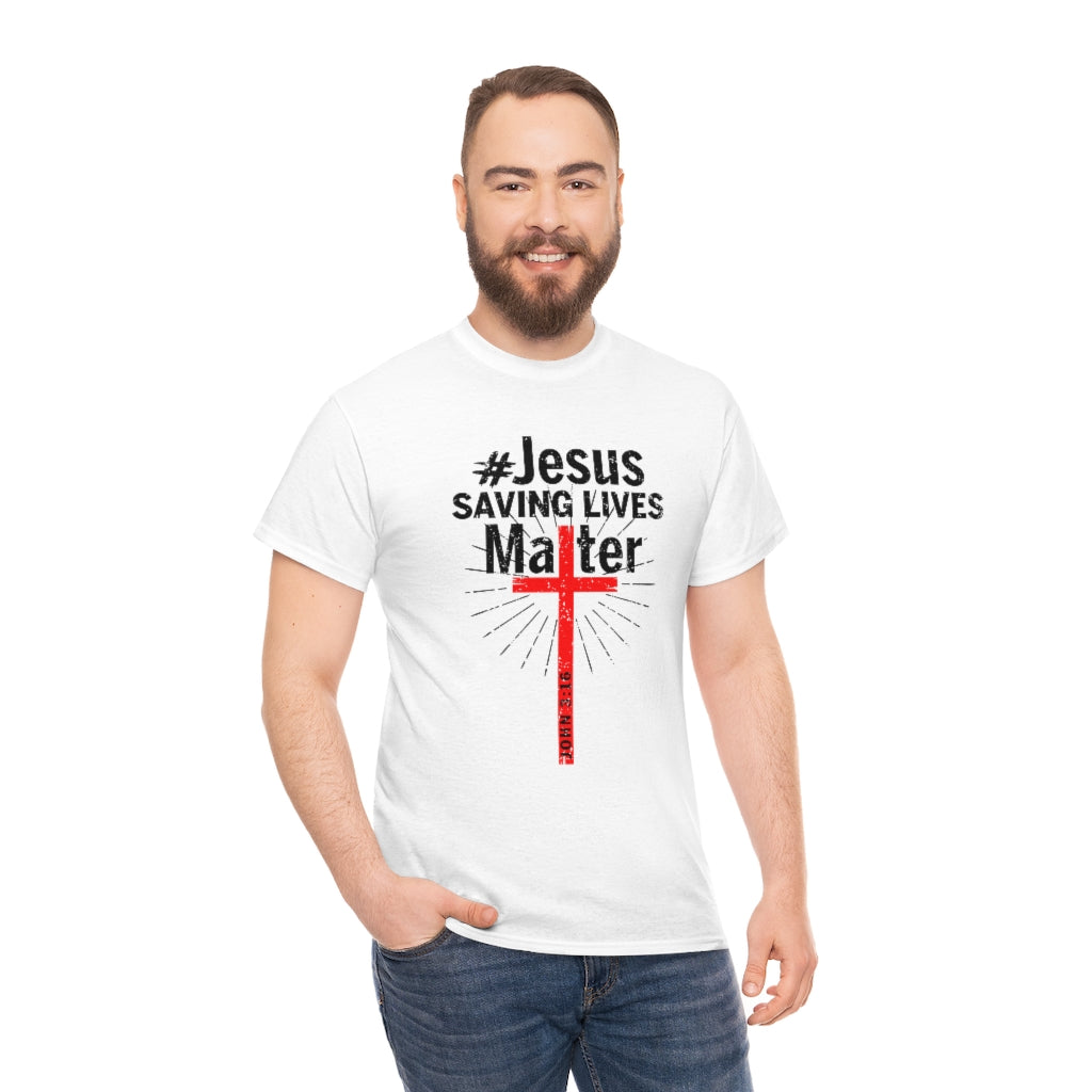 JSLM Cross Unisex Heavy Cotton Tee